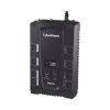 ups de 600 va/340 w, topología standby, entrada 120 vca nema 5 15p, tipo gabinete compacto, con 8 tomas nema 5 15r
