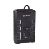 ups de 685 va/390 w, topología línea interactiva, entrada 120 vca nema 5 15p, tipo gabinete compacto, con 8 tomas nema 5 15r