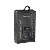 ups de 825 va/450 w, topología línea interactiva, entrada 120 vca nema 5 15p, tipo gabinete compacto, con 8 tomas nema 5 15r
