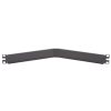 tapa ciega para rack estándar de 19in, angulado, de acero, 1ur, color negro