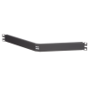 tapa ciega para rack estándar de 19in, angulado, de acero, 1ur, color negro