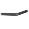 tapa ciega para rack estándar de 19in, angulado, de acero, 1ur, color negro
