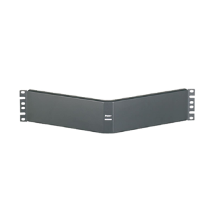 tapa ciega para rack estándar de 19in, angulado, de acero, 2ur, color negro