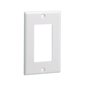 placa de pared frontal estándar gfci, material abs, color blanco