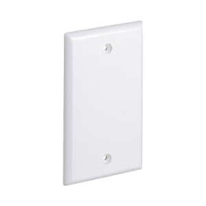 placa de pared ciega universal, material abs, color blanco