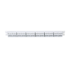 panel de parcheo modular mini com (sin conectores), plano, sin blindaje, alta densidad, de 48 puertos, color blanco, 1 ur