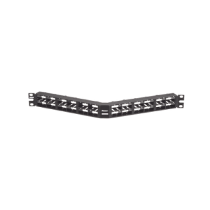 panel de parcheo modular mini com (sin conectores), angulado, sin blindaje, alta densidad, de 48 puertos, 1ur