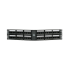 kit de patch panel modular angulado de 48 puertos, con 48 jacks mini com estilo tg cat6a, 19 in, 2 ur