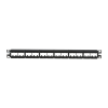 panel de parcheo modular mini com (sin conectores), plano, sin blindaje, con etiqueta y cubierta, de 24 puertos, 1ur
