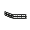 panel de parcheo modular mini com (sin conectores), angulado, sin blindaje, con etiqueta y cubierta, de 48 puertos, 2ur
