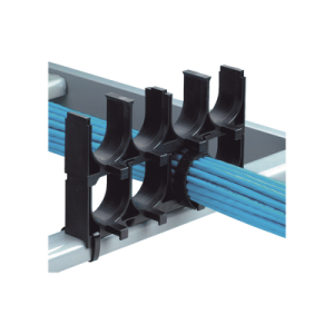 espaciador de cables de nylon 6.6, con 1 espacio de 1.25 in (31.8 mm) de diámetro, color negro, 1 pieza