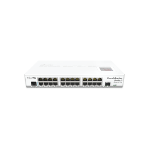 cloud router switch crs125 24g 1s in 24 puertos gigabit ethernet y 1 puerto sfp, para escritorio