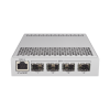 (crs305 1g 4s+in) switch administrable sistema operativo dual, puerto 1g rj45, 4 puertos 10g sfp+ para escritorio