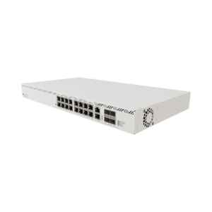 cloud router switch 16 puertos, 8 poe+ y 8 poe++, fuentes redundantes hot swap