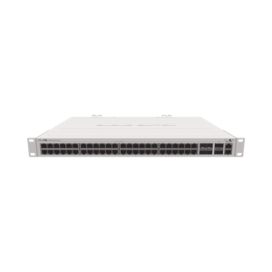 (crs354 48g 4s+2q+rm) cloud router switch 48 puertos gigabit ethernet, 4 puertos sfp+ 10g, 2 puertos qsfp+ 40g, montaje en rack