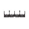 espaciador de cables de nylon 6.6, con 4 espacios de 1.25 in (31.8 mm) de diámetro, color negro, 1 pieza