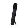multicontacto con supresor de picos, voltaje de entrada 125 vca nema 5 15p, con 7 salidas nema 5 15r, 1500 joules