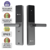 cerradura inteligente / wi fi / bluetooth / códigos temporales para visitantes / lectura de huella / lectura de tag / contraseña / botón para timbrar / apertura remota / alarma anti intrusión / no requiere hub