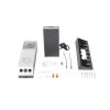 doorbell de batería recargable con transformador de 5vcc o panel solar (incluye panel) / 3 megapíxel / doble lente / protección ip65 / audio de dos vías