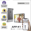 videoportero ip conexión a 2 hilos / con monitor wi fi para interior / frente de calle ip65 uso en exterior debe tener protección / cámara 3 megapíxel / llamada a la app / apertura remota / apertura de 1 puerta y un 1 porton