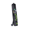 multicontacto con supresor de picos, voltaje de entrada 125 vca nema 5 15p, con 7 salidas nema 5 15r, 1950 joules, protección rj11 y coaxial rg6