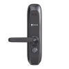 cerradura inteligente / protocolo zigbee / códigos temporales para visitantes / lectura de huella / lectura de tag / contraseña / botón para timbrar / alarma anti intrusión / uso en interior / incluye hub