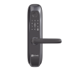 cerradura inteligente / protocolo zigbee / códigos temporales para visitantes / lectura de huella / lectura de tag / contraseña / botón para timbrar / alarma anti intrusión / uso en interior / incluye hub