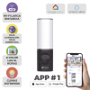 cámara ip 4 megapíxel / wi fi / lampara integrada / audio de dos vías / imágen nocturna a color / detección humana / audios personalizables / almacena en memoria interna / uso exterior con protección