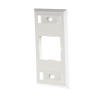 placa de pared ct, para un acoplador, color blanco