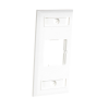 placa de pared ct, para un acoplador, color blanco