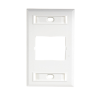 placa de pared ct, para un acoplador, color blanco
