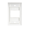 placa de pared ct, para un acoplador, color blanco