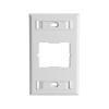 placa de pared ct, para un acoplador, color blanco