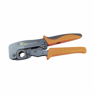 pinzas para plegar conectores de anillo en cables lmr 600