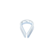 cuello/ guardacabo/ rozadera para cable de 1/4" de acero galv. por inmersión.