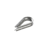 cuello/ guardacabo/ rozadera para cable de 1/4" de acero galv. por inmersión.