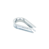 guardacabos/cuello 1/4" acero con electro galvanizado.