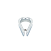 guardacabos/cuello 1/4" acero con electro galvanizado.