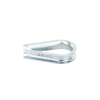 guardacabos/cuello 1/4" acero con electro galvanizado.