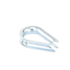cuello/ guardacabo/ rozadera para cable de 3/8" de acero galv. por inmersión.