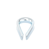 cuello/ guardacabo/ rozadera para cable de 3/8" de acero galv. por inmersión.