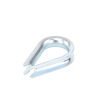 cuello/ guardacabo/ rozadera para cable de 3/8" de acero galv. por inmersión.