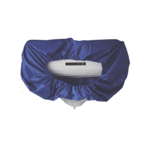 cubierta protectora cv2m para aire acondicionado / material pu impermeable / salida de agua externa / función antipolvo / correa elástica de seguridad / circunferencia 3.2 m / peso 0.57 kg