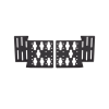 kit de soportes para instalación de pdus verticales, en racks de 4 postes de panduit, color negro