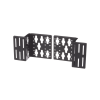 kit de soportes para instalación de pdus verticales, en racks de 4 postes de panduit, color negro