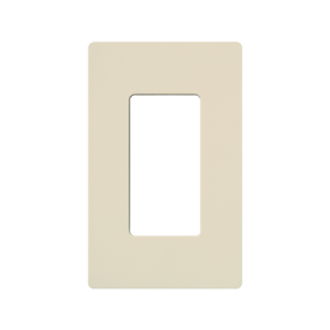 tapa color light almond para interruptor o dimmer lutron, 1 gang, limpio y moderno