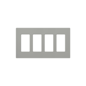 placa de pared color gris, 4 espacios