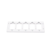 placa de pared 5 espacios, para atenuador (dimmer), switch ó control remoto pico inalámbrico