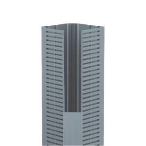 canaleta para cable en esquina, 5.33" x 4.58", 6 pies, color gris