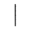 organizador vertical in cabinet, sencillo (solo frontal), para uso con gabinetes panduit, 40 ur, 4.2 in de ancho, color negro